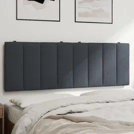vidaXL Kopfteil-Kissen "Hanko" Dunkelgrau 140 cm Samt