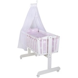 Roba Wiege weiß inkl. Komplettset Kleine Wolke rosa