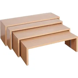 Set aus 4 Sitzbänken mit Stahlunterzügen, übereinander stapelbar