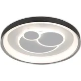 Italux Florina 1 LED Deckenleuchte 46W schwarz/weiß