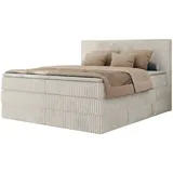MKS Meble Boxspringbett mit Bettkasten - beige ¦ Maße (cm): B: 146 H: 119