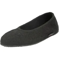 Haflinger Slipper Marina Filzpantoffel Hausschuh Ballerina Schwarz, 36