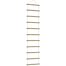 vidaXL Wanddekoration in Leiterform 50x200 cm Natürlicher Zweig