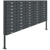 AL Briefkastensysteme AL 48 Fach Anthrazitgrau