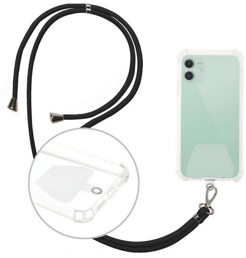 cofi1453 Universeller Umhängegurt für Smartphones Universal Smartphone-Halterung schwarz