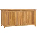 Camerina Gartenbox 114x50x58 cm Massivholz Teak Auflagenbox Holz Auflagenbox Wasserdicht