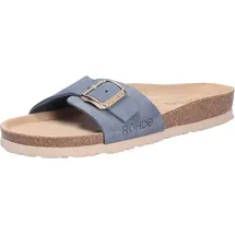 ROHDE Damen Pantolette, blau(jeans (55)), Gr. 36 - Blau - 36