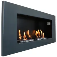 Kaminbau Mierzwa Echtfeuer-Dekokamin Aurora (Supreme, Brenngel & Bio-Ethanol Kamin inkl. 6 Brenndosen & Keramische Watte), Farbwahl, Gelkamin, Ethanolkamin, Kaminofen, Wandkamin blau