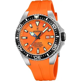 Festina Kautschuk Herren Uhr Armbanduhr orange Casual D2UF20664/4 - Orange
