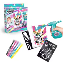 Airbrush Plush Airbrush Art Poster Maker Kit mit elektrischer Airbrushpistole mehrfarbig