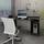 ML-Design Schreibtisch Schwarz, 55x90.6x179.8 cm Arbeitszimmer, Schreibtische, Gaming-Tische