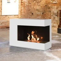 muenkel design loft.line -- C-01 [Design Ethanol Kamin]: weiß (warm) - safety burner 290