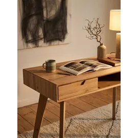 KADIMA DESIGN Schreibtisch 120x55x77 cm Eiche Dekor mit Stauraum, | Gr.: onesize