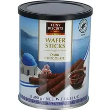 feiny-biscuits Waffeln Wafer Sticks Dark Chocolate, mit Schokoladencreme, 400 g