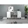 VCM Evolution Sideboard 136 x 70 x 36 cm Weiß/Dunkelbraun