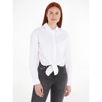 Tommy Jeans Blusentop »TJW FRONT TIE SHIRT«, mit Bindeband Gr. M (38), White, , 93966209-M