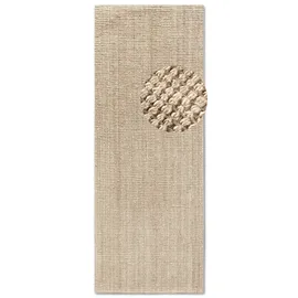 Villeroy & Boch Teppich Rosalie Juteteppich, rechteckig, Höhe: 10 mm, Läufer, 100% Jute, Natur, Wohnzimmer, Esszimmer, Schlafzimmer, GRS weiß 80 cm x 200 cm x 10 mm