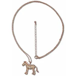 Steuer Modeschmuck Anhänger mit Kette Zebraanhänger an Kette