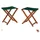 Erst-Holz Gartenhocker Klappbar X-Stuhl 10-210 59 x 59 x 108 cm grün 2 St.
