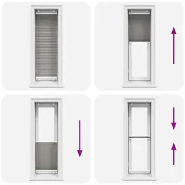 vidaXL Plissee Anthrazit 40x150 cm Stoffbreite 39,4 cm Polyester