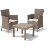KETER Set Externe Allibert 219451 Salvador Balcony Cappuccino, für Relax Outdoor