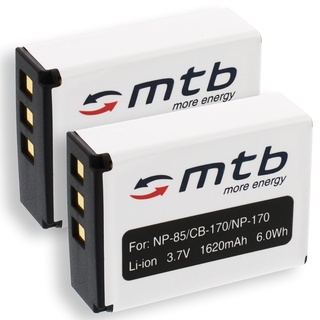 2X Akkus CB-170 / NP-170 für Aiptek AHD H23 / Ordro HDV-D325... (Siehe Liste)