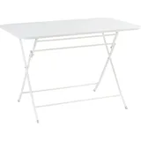 [en.casa] Sande Klapptisch 110 x 70 x 71 cm Weiß