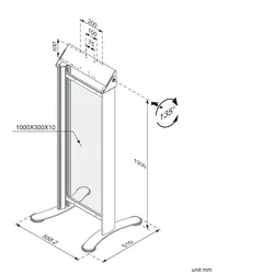 ROLINE Digital Signage Stand, Marketing, bis 10 kg, silberfarben
