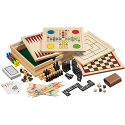 Philos-Spiele Holz-Spielesammlung 10, klein 3099