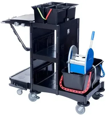 Floorstar RW 1Q B Quattro BASIC Reinigungswagen Kunststoff Putzwagen 2x17 L inkl. Presse