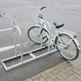 Trutzholm Fahrradständer 2 x Anlehnbügel 90 x 84 cm Ø 49 mm grau