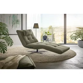KAWOLA Relaxliege LETICIA Feincord 0 x 0 x 0 cm grün mit Nackenkissen