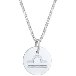 Elli Sternzeichen Waage Astro Symbol Matt 925 Silber 45 Damen 