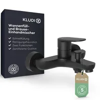 Kludi X1 Einhandwannenmischer Schwarz Matt