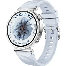 Huawei Watch GT 5 41 mm Silber Fluorelastomer-Armband Hellblau