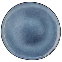 Bloomingville Sandrine Teller, Blue, Steingut