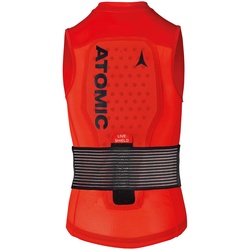 Atomic Live Shield Vest Kinder Rückenprotektor rot - L