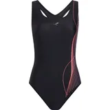 Energetics Badeanzug Damen Schwarz/Rot 38 Cup D