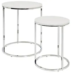 HAKU Möbel Beistelltische-Set weiß