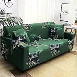 Stretch-sofabezug, Bedruckter Couchbezug, Sesselbezug Für Polstersofas, Elastischer Universal-möbelschutz Mit 2 Kissenbezügen, Katzensicher