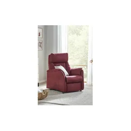 Hukla Relaxsessel Pascal Mikrofaser 77 x 102 x 90 cm Rot elektrisch