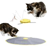 Kerbl Katzenspielzeug 2in1 Catch the TailFeather - 1 Stück