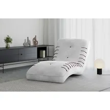moeblo Chaiselongue SPLINE Holzwerkstoff 83 x 80 x 172 cm Grau