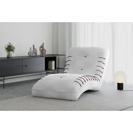 moeblo Chaiselongue SPLINE Holzwerkstoff 83 x 80 x 172 cm Grau