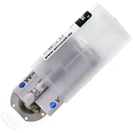 AccuCell Universal Mono D Adapter im 2er Pack für 1 oder 2 Mignon, AA, LR6, FR6 Batterie oder Akku