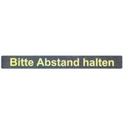 Antirutschbelag, Universal "Bitte Abstand halten", Streifen 100 x 800 mm
