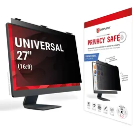 Displex Privacy Blickschutzfilter Safe Desktop Uni 27" 16:9 Schwarz