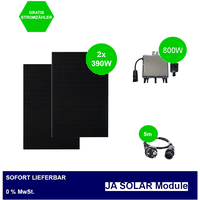 Balkonkraftwerk 780W / 600W Komplettset 390W Module 600W Micro-Inverter PV Solar