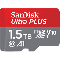 SanDisk Ultra PLUS microSDHC UHS-I mit Adapter, Micro-SDXC Speicherkarte,