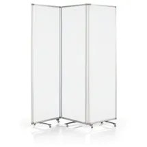 Magnetoplan Raumteiler Sichtschutz mit Acryloberfläche - 3 Element 60x180cm - Halbtransparent